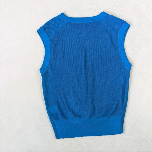 Veronica Beard Kellen Twist Front Sweater Turquoise Sz M - Picture 8 of 13